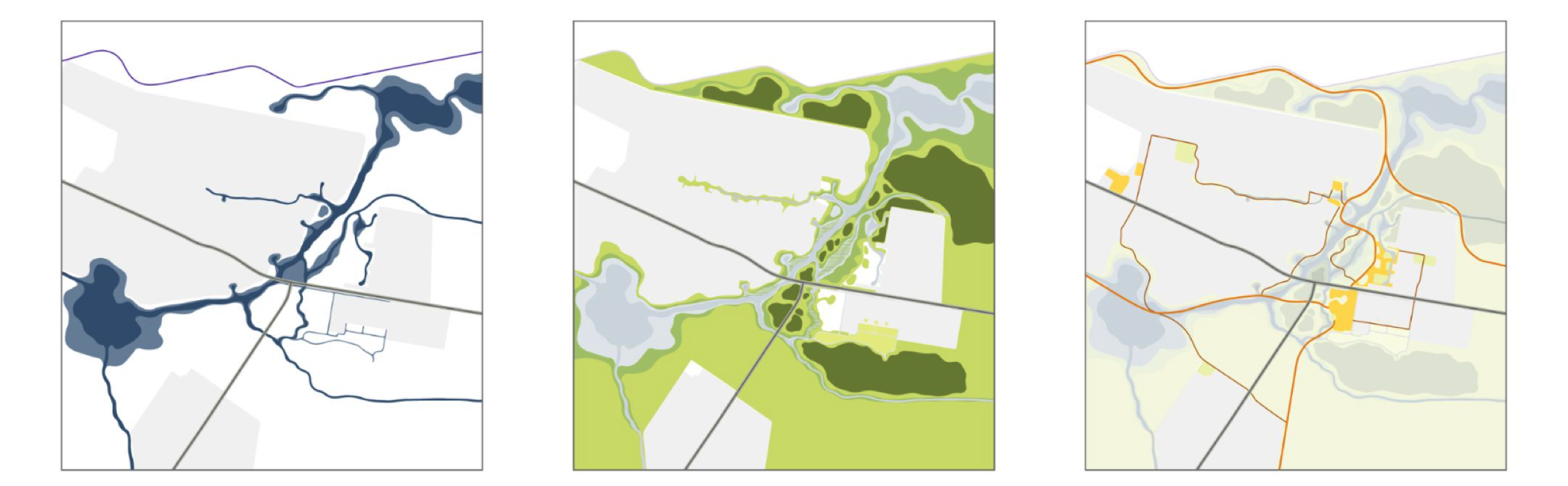 City-scale maps of the intervention