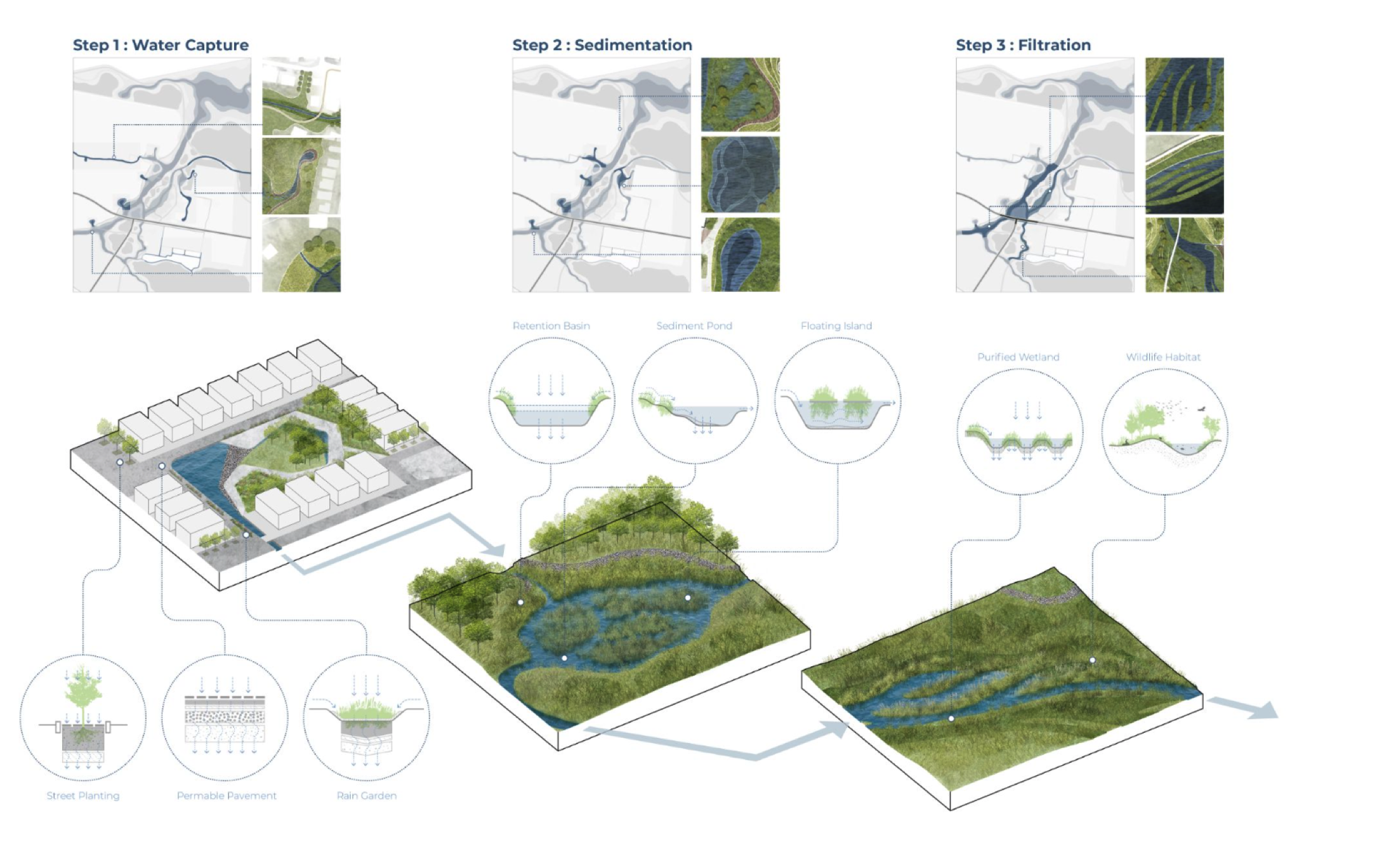 Wetland mechanism diagrams