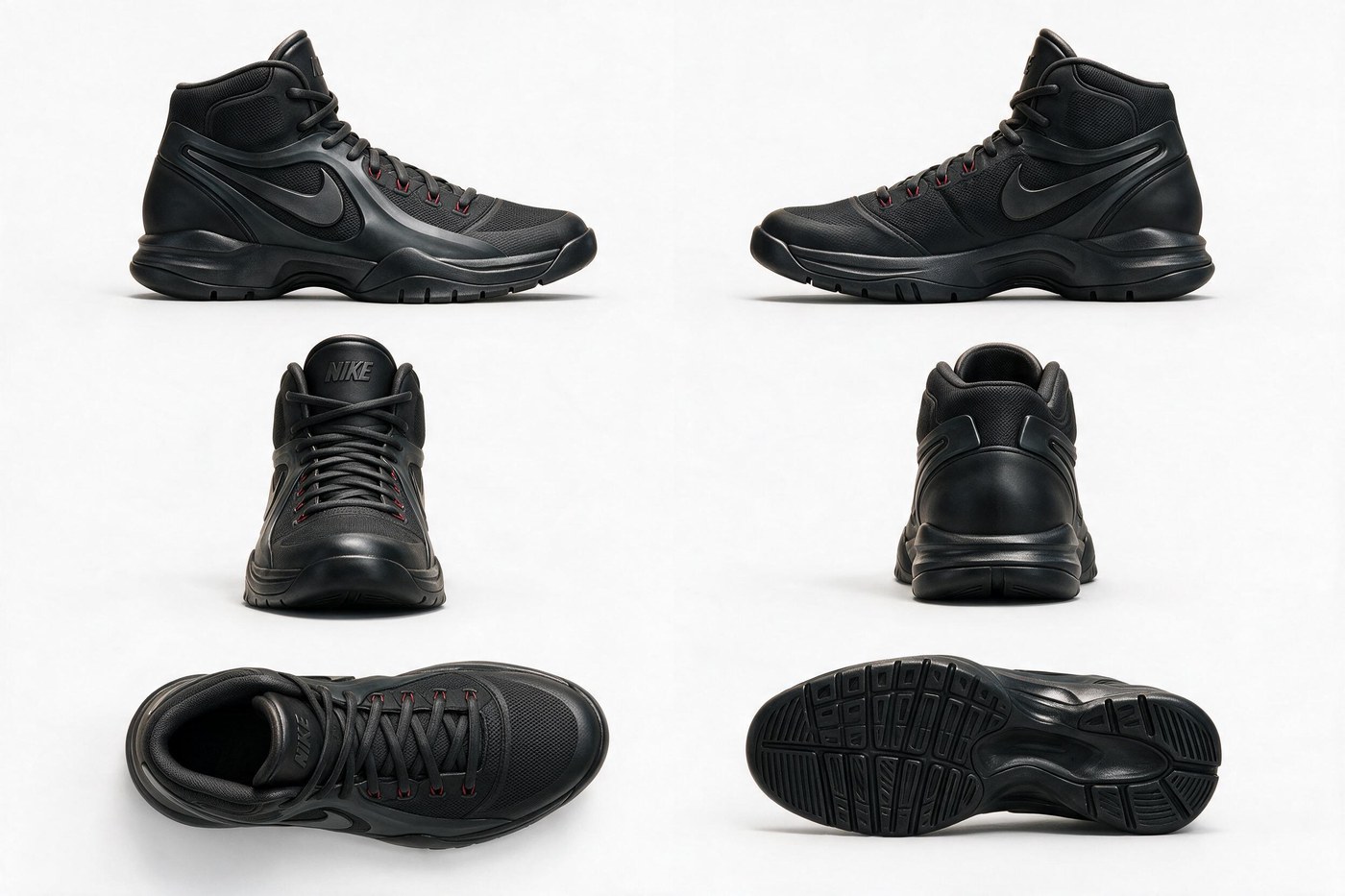 Six-view probe of the dark performance colorway
